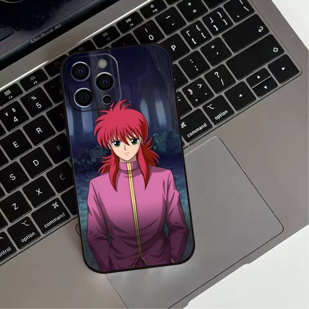 Anime Y-Yu Yu H-Hakusho cool  Phone Case For iPhone 17,16,15,14,13,12,11 Plus,Pro Max,XS,Soft Silicone Black Cover