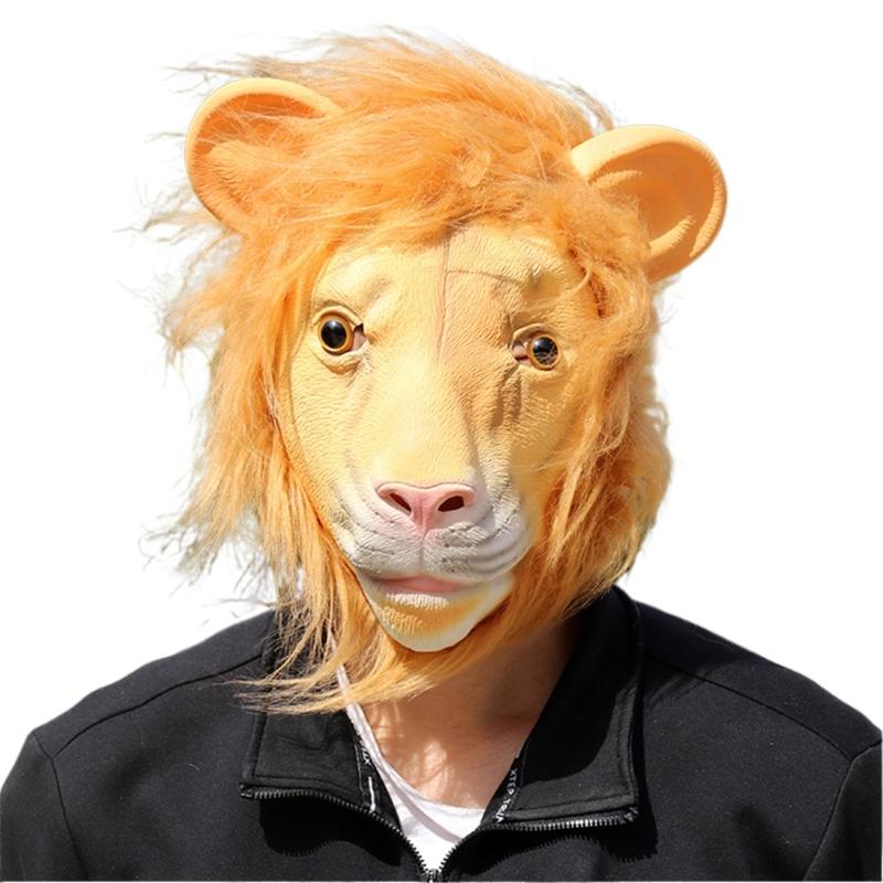 Halloween Dress Up Mask Full Head Animal Cosplay Mask for Women Man Halloween Dress Up Cosplay Carnivals