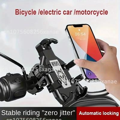 Universal Upgraded Eight Claws Mobile Phone Holder for Motorcycle Scooter ATV Bicycle E-bike Cell Phone Bracket