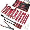 19-Piece Car Panel & Audio Decor Removal Tool Set (Red/Blue)