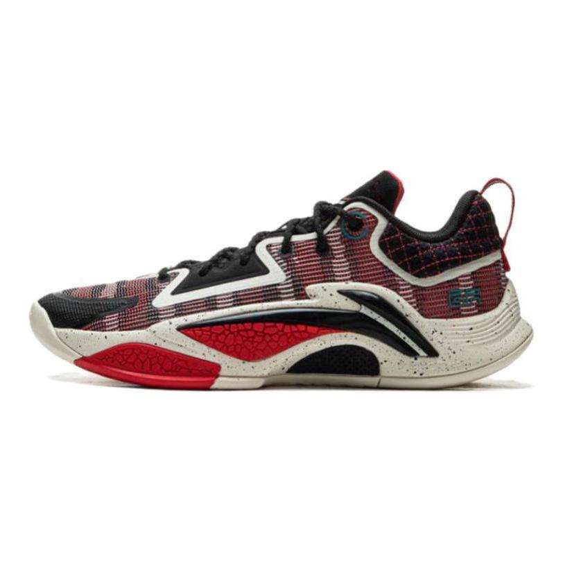 Li Ning Slip Resistant, Abrasion Resistant, Support, Rebound Low Top Outdoor Basketball Shoes Men's Cinnabar ABFV003-7