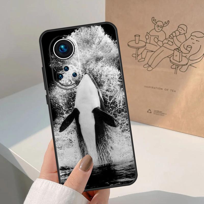 Killer Whale Orca For Honor Magic 8 Pro 7 6 5 Lite Case For Honor Win RT 200 400 50 70 90 X8b X9a X9b X9c X9d