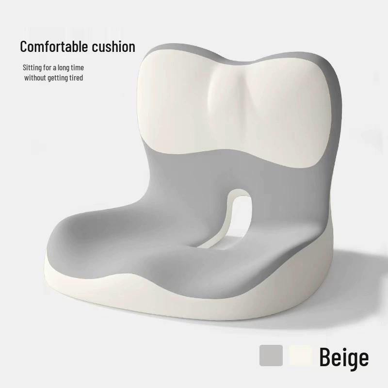 Ergonomic Seat Cushion with Lumbar Support and Memory Foam for Waist and Back Comfort