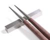 Cutipol GOA Brown Silver Chopsticks and Chopstick Rest Set