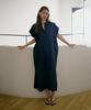 Atempo Nocollar Shirt Long Onepiece_Navy