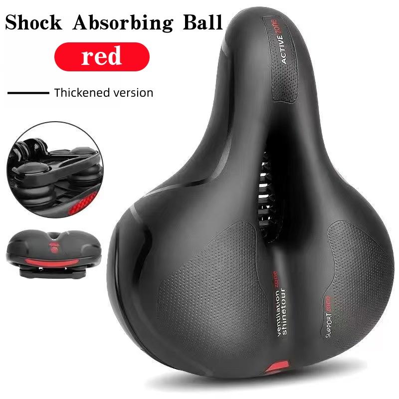 Comfortable Bicycle Seat, Shock-Absorbing Spherical Memory Foam Moisture-Proof Bicycle Seat, Suitable for Various Bicycles