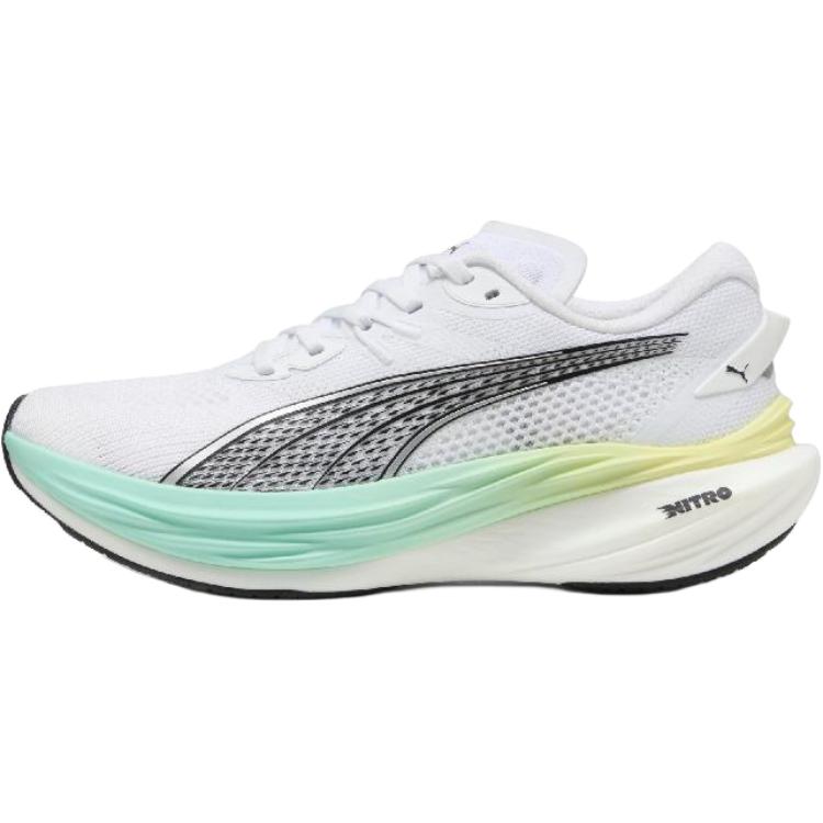 Puma Deviate Nitro 3 Comfortable Versatile Durable Low-Top Casual Running Shoes Women sneaker White 309708-20