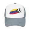 Colombia Flag Mesh Sun Hats  Outdoor Sports Breathable Baseball Caps UnisexTeens yk Funny Design Hip Hop Hats