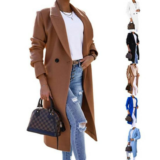 2026 Autumn/Winter Women's Two-Piece Suit: Elegant Lapel, Long Sleeve, Casual Style
