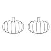 Autumn Harvest Fall Decor DIY Wreath Frame Autumn Decoration Easy To Use Pumpkin Shaped Design Rustic Farmhouse Design