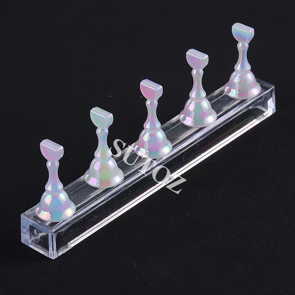 Nail Art Practice Tray with Strong Magnet and Wearable Crystal Pieces