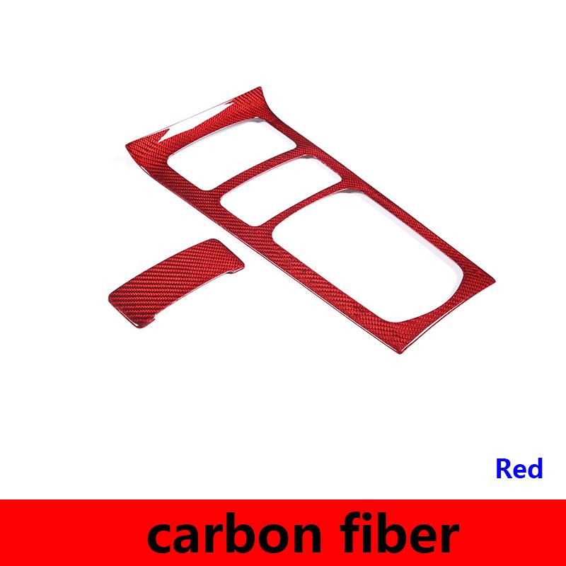 Real Carbon Fiber For Porsche Cayenne 2011-2017 Car Center Control Gear Panel Frame Cover Trim Interior Accessories