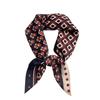 Korean retro plaid small square scarf silk scarf women's summer versatile thin breathable shawl headscarf decorative scarf scarf
