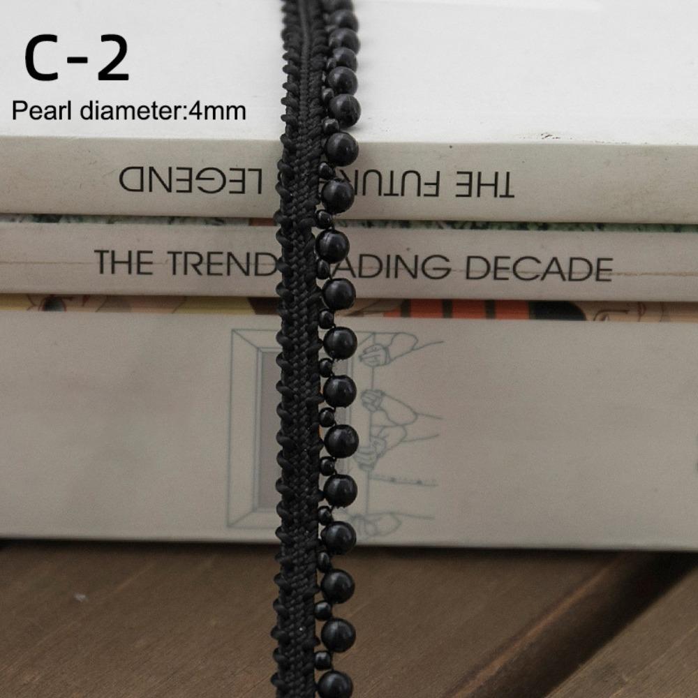 Beads Decoration Ribbon Edge Gold White Edge Trim Applique Trim Fabric Trim  Craft Projects