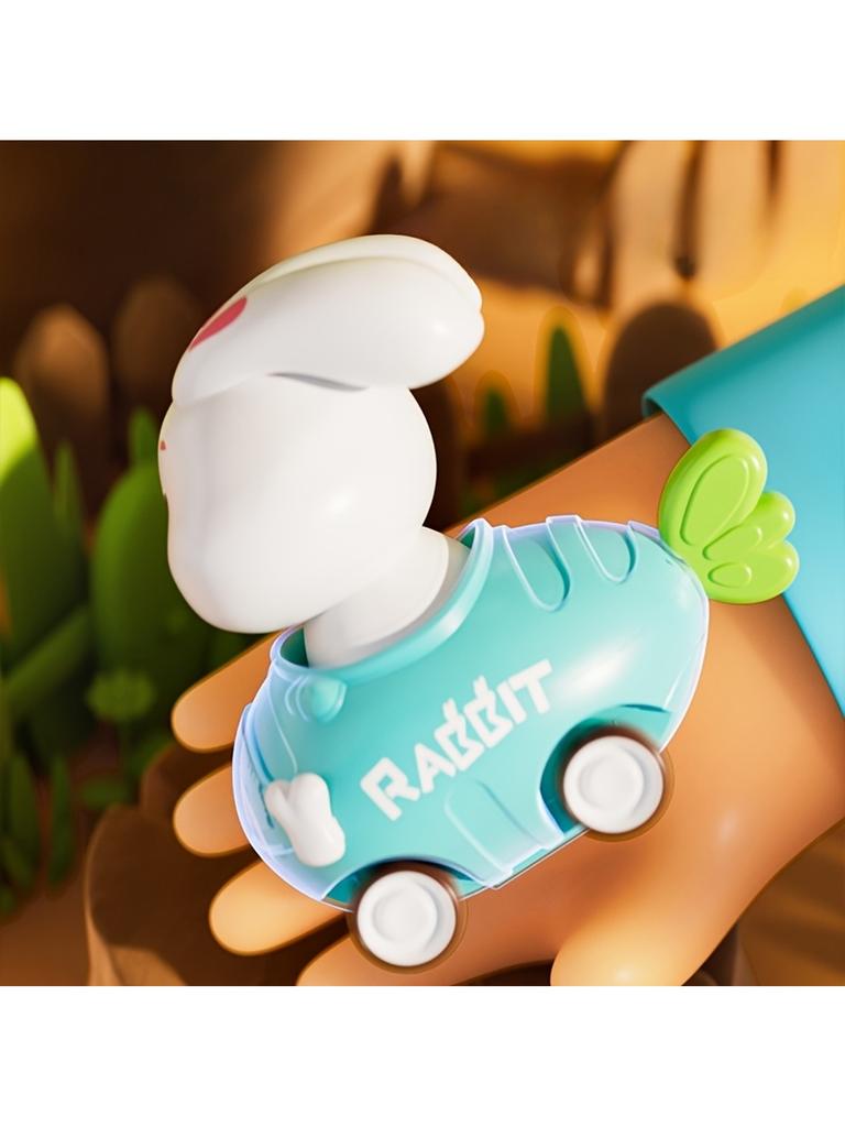 Cute Easter Rabbit Toy Car , Ideal for Indoor Decor, Festive and Birthday Gifts, Micro Landscape Creative Desktop Ornaments