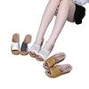 Summer Trendy New Women's Cool Slippers Wedge Heel One-piece Laser Hollow Women's Large Size Mother Casual Shoes