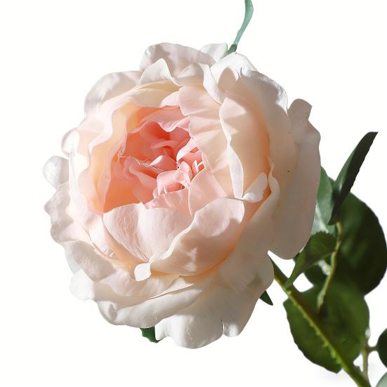Fleur de Rose Artificielle Fausse Rose au Toucher Réel avec Tige Grandes Fleurs Branches de Roses pour Bouquet de Mariage Fête Saint-Valentin Floral