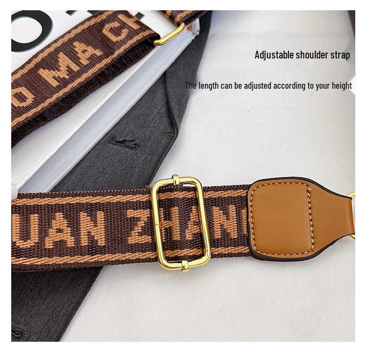 Trendy Women's Single-Shoulder Crossbody Bag - Fashionable High-End Small Square Commuter Bag