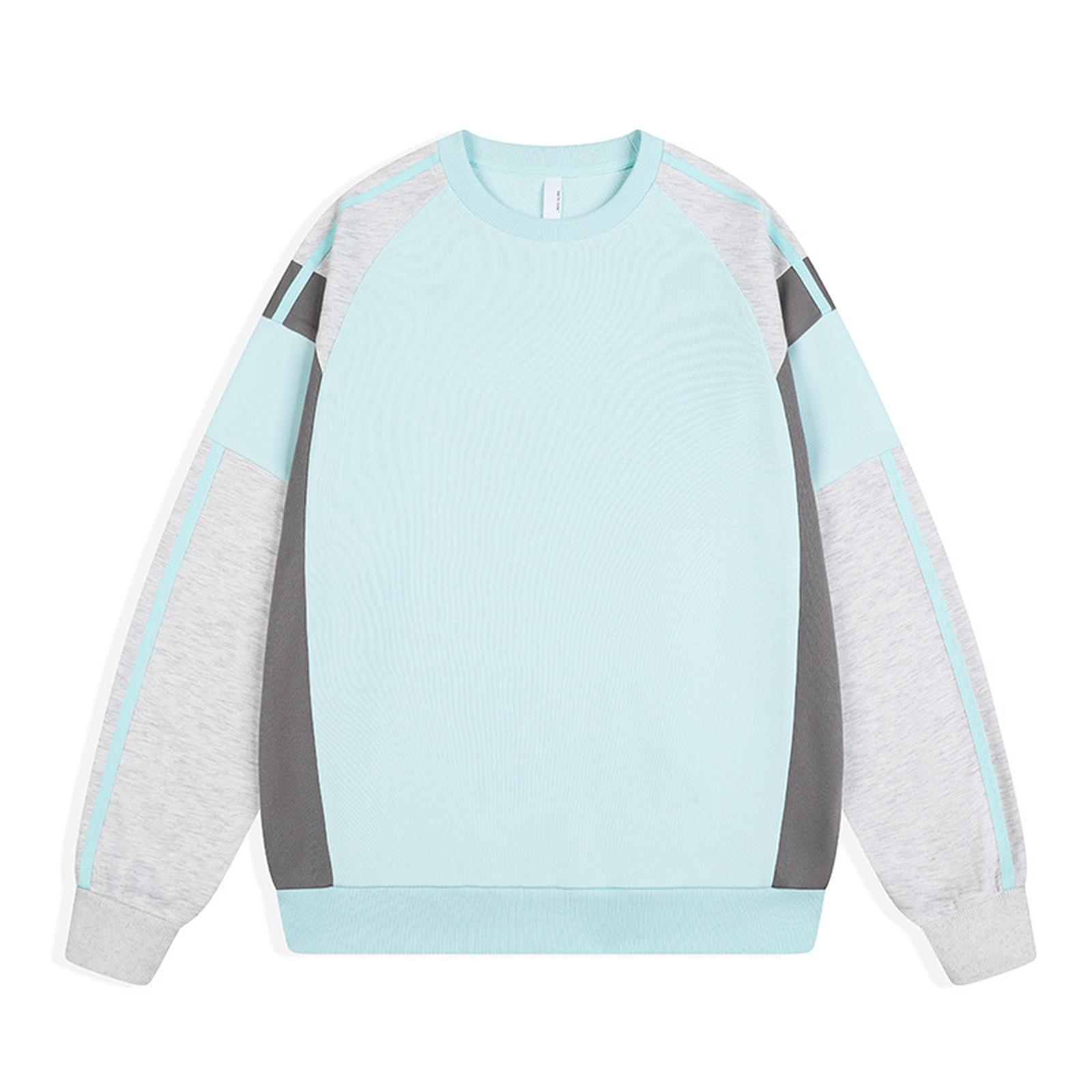 

Classic Retro Sweatshirt, Round-neck Casual Sweatshirt, Loose Shoulder Sleeves, Versatile Sports Top L