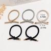 5pcs Simple High-elasticity Hair Ties with Bow, Available In Various Colors, Suitable for Daily Wear In All Seasons