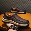 Fashion Genuine Leather Mens Casual Shoes Leisure Walk Man Loafers New Arrival Driving Shoes All-match Hiking Shoes Men Treking Footwear