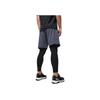 Li Ning Fitness Series Logo Fast Dry Sports Shorts Men Shorts Cold-Sand-Black AKST449-4
