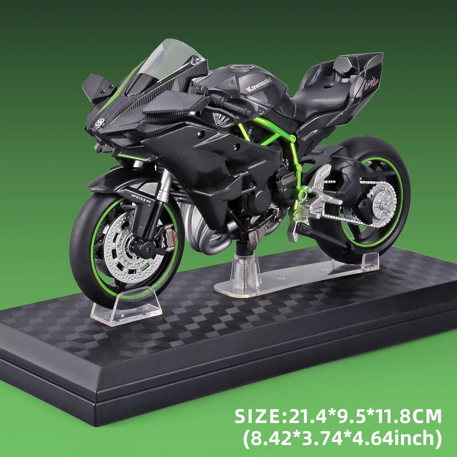 

Масштаб 1/12 литая модель мотоцикла для Kawasaki Ninja H2R, модель мотоцикла, детская игрушка или коллекция мотоциклов, Boyfriend чёрный