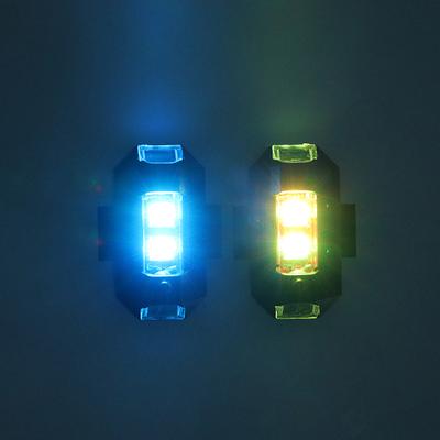 Lumini pentru motociclete Drone Lumină stroboscopică Usb Led Anti-coliziune Bicicletă Avioane Zburare de noapte Mini lumină de avertizare intermitentă