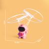 1 Set Induction Aircraft Suspended Rrechargeable Double Fan Smart Sensory Mini Airplane Toy for Kids