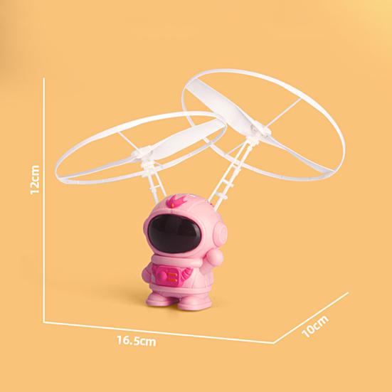 1 Set Induction Aircraft Suspended Rrechargeable Double Fan Smart Sensory Mini