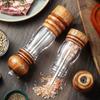 Manual Wood Peppers Grinder Adjustable Coarseness Peppers Mill Refillable Manual Salt Grinder Kitchen Tool Easy to Use