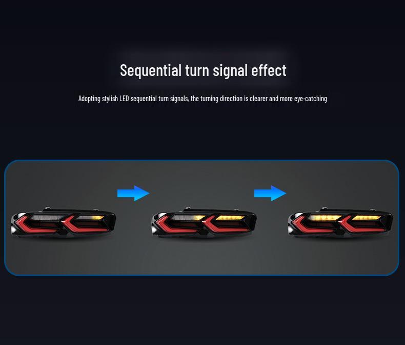 LED Tail Lights with Flowing Turn Signals for 2019+ Chevrolet Camaro