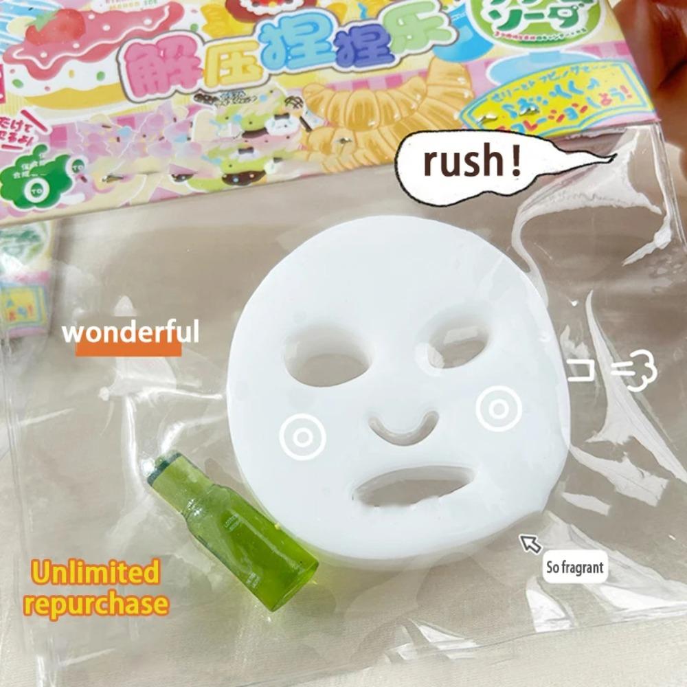 

Beauty Mask Slow Rising TPR Toy Realistic Mini Squeeze Toy Funny Facial Mask Squeeze Toy Kids Gift
