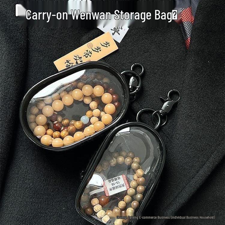 Compact Dustproof Storage Bag for Data Cables, Earphones, and Figurines