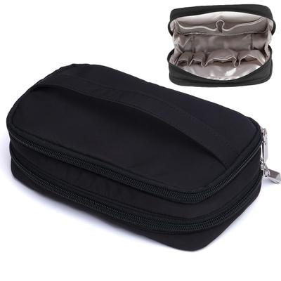 Makeup Cosmetic Gadget Pouch Full Makeup Accessory Brush Mesh Open Pouch, Storage, [Large Capacity, Storage, Functional, 2-layer Storage, Compartment,