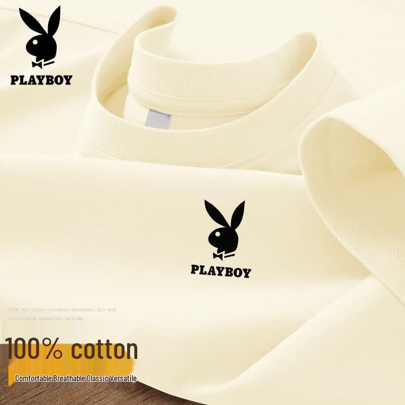 

PLAYBOY Men s 2026 Casual Breathable Short-Sleeve T-Shirt XL