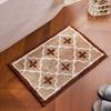 Classic Geometric Tufting Bathroom Mat Soft Bath Mat Carpet Doormat Floor Rug Anti Slip Pad Aesthetic Home Tidy Decor