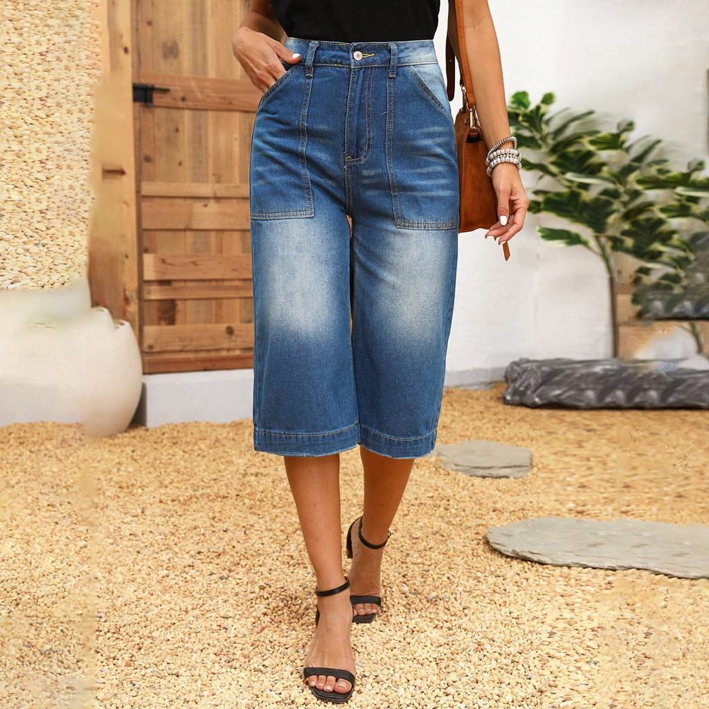 Women's Skinny Trend Ripped Casual Fashion Small Foot Jeans