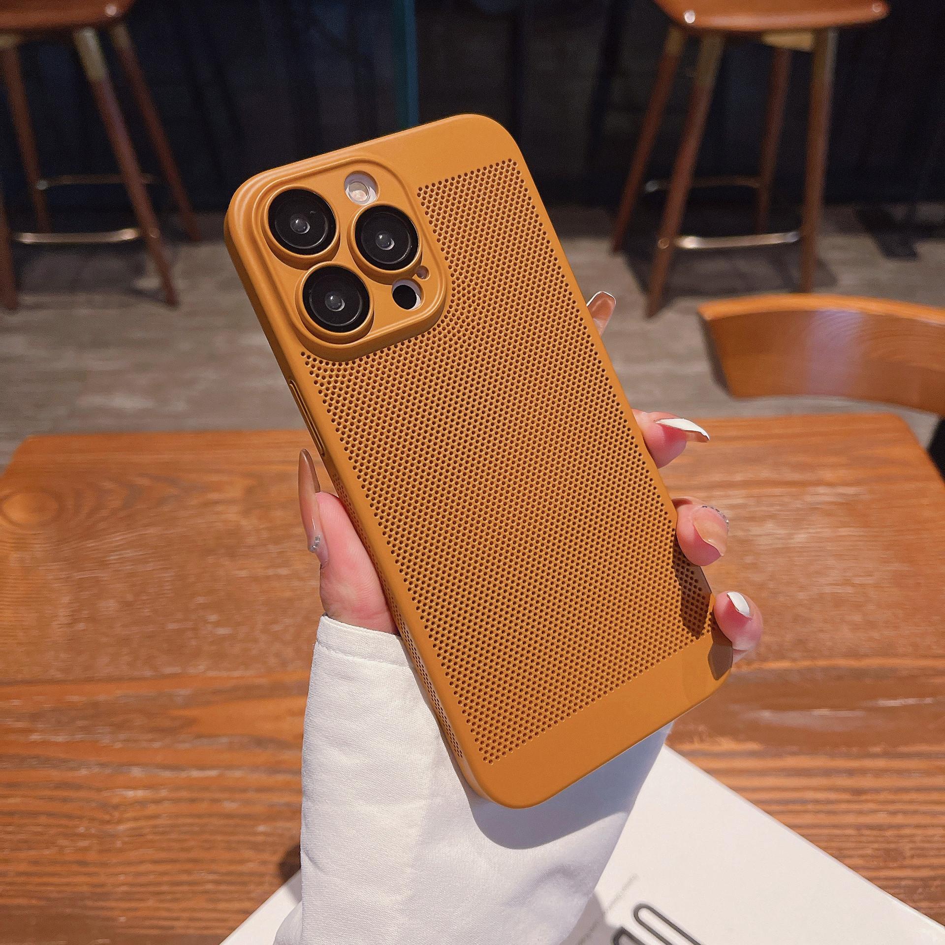 

Охлаждающий чехол для телефона Apple 14 IPhone 13pro Ультратонкий сетчатый чехол Пленка для объектива Креативный противоударный жесткий чехол из ПК Apple [14Plus]