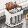 Divided Chopstick and Cutlery Drainer Organizer