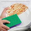 Sided Colorful Double Sponge Scouring Pad Kitchen Supplies Household Cleaning