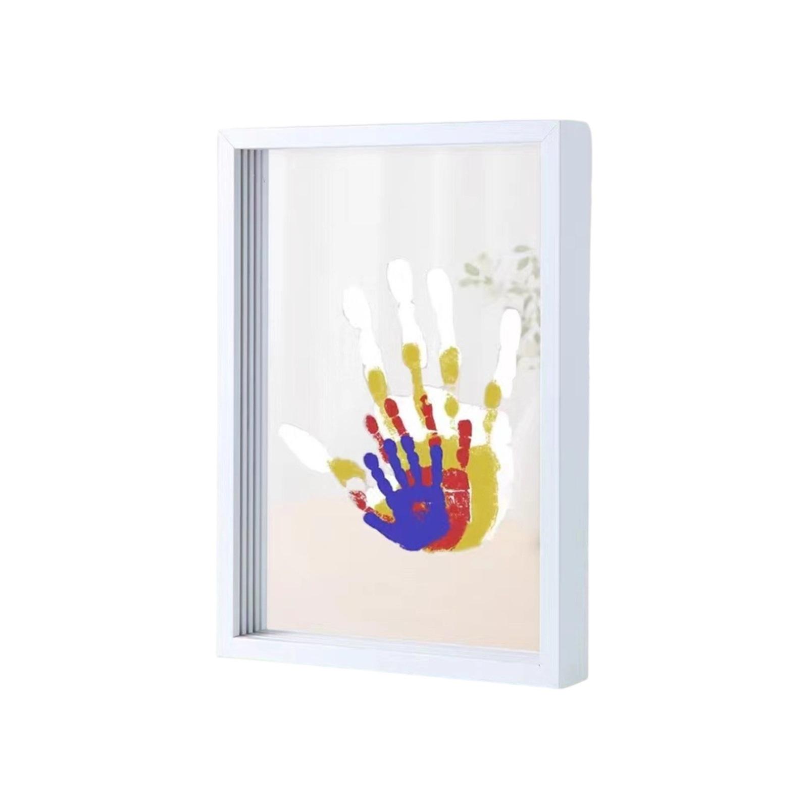 

20ml DIY Handprint Frame Kit Creative Family Craft Set Personalized Keepsake for Couples Parents Mother s Day Father s Day Gift One Size білий