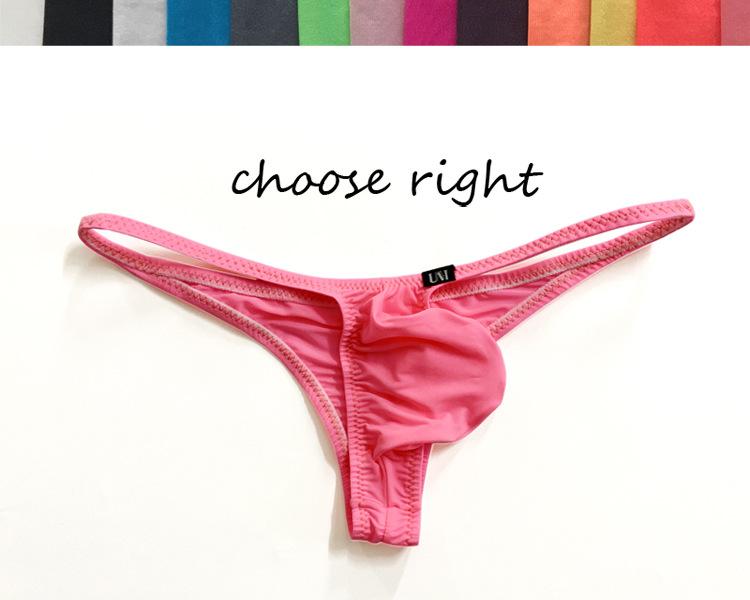 Eis-Seide G-String Herren Sexy Niedrige Taille T-Rücken Tangas Weiche Unterwäsche Penisbeutel Slips Mann Wölbung Beutel Unterhosen Gay Bequeme Lingerie