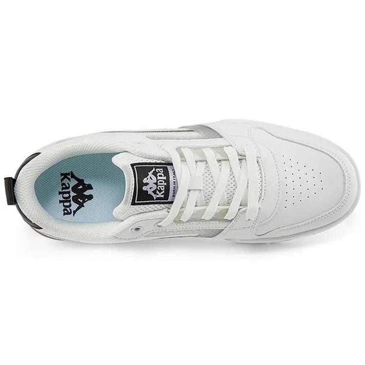 Kappa Slip Resistant Cushioning Abrasion Resistant Low top Skateboard Shoes Unisex White Brown Black (Unisex) Skate Shoes K0BZ5CC11D 001