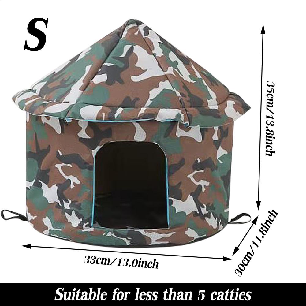 Cat House Dog Nest Waterproof Outdoor Winter Warm Pet Cave Insulated Outside Cat House Home Foldable and Washable Pet House