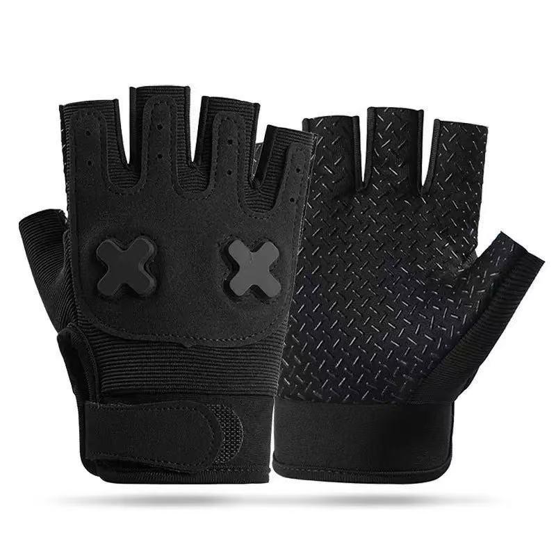 Kinder Halbfinger Fahrradhandschuhe - Rutschfest, Atmungsaktiv, Verschleißfest für Outdoor-Sportarten.