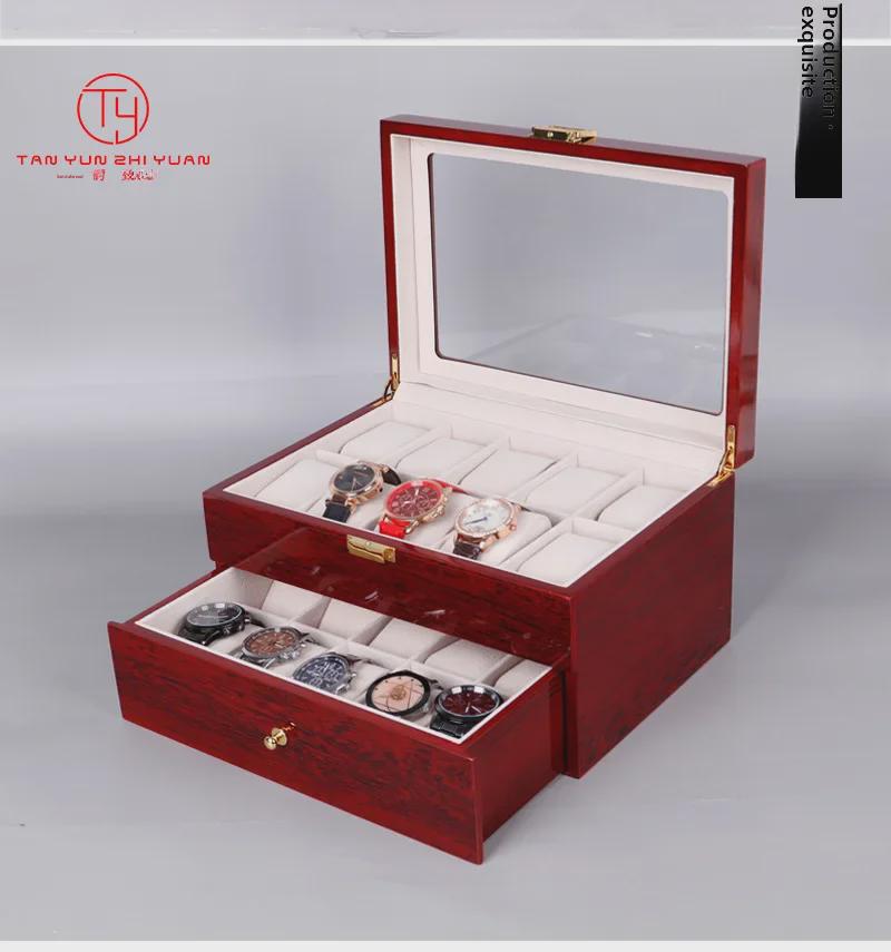 Tan Yun Zhiyuan Einbrennlack Uhren-Ausstellungs- & Aufbewahrungsbox