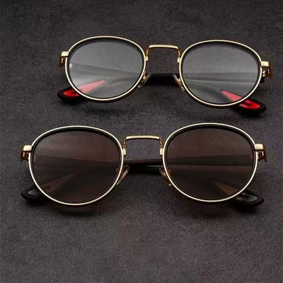 Vintage Round Outdoor Sunglasses Men New In Punk Fashion Shades High Quality Sun Glasses Brand Design Anti-Uv Sun Glasses Woman