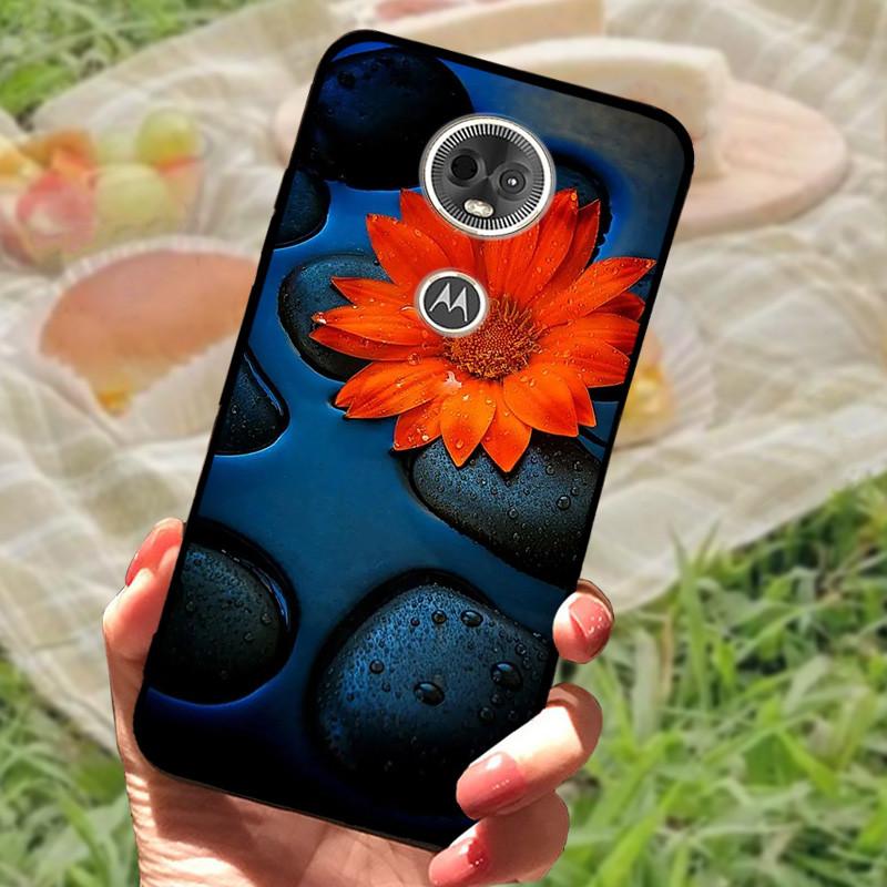 Etui Silikonowe Miękkie Odporne na Wstrząsy TPU Tylna Pokrywa dla Motorola Moto E5 / E5 Play EU / E5Plus / E5 Plus Capa E5Play E 5 Marmur