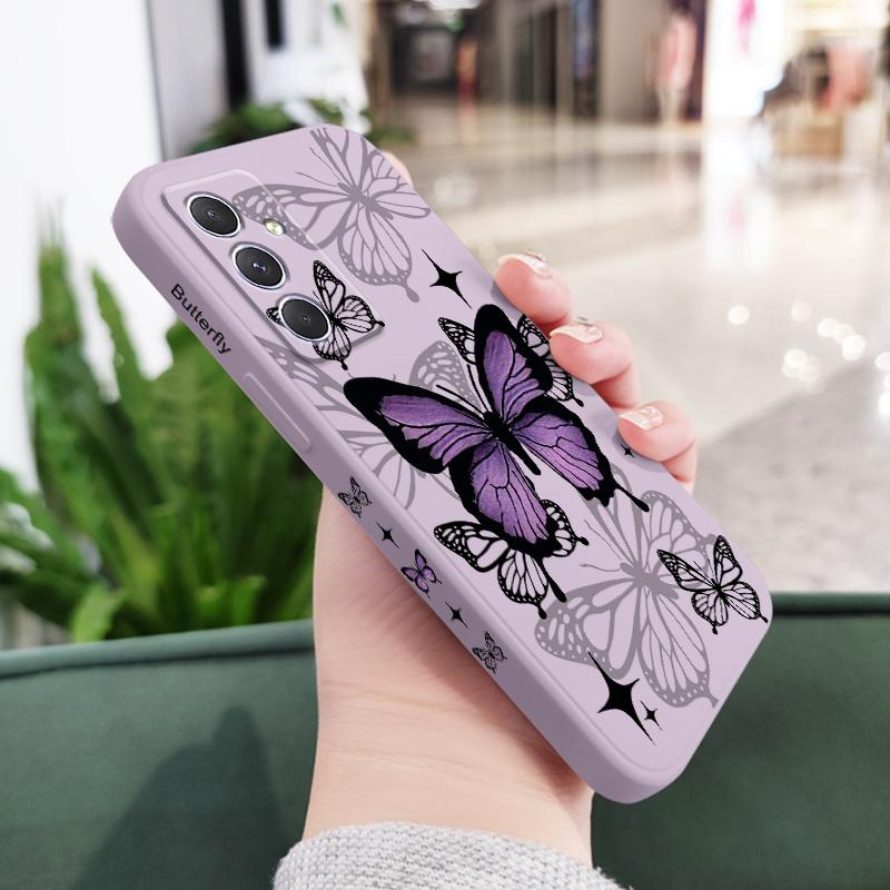 Fliegender Schmetterling Handyhülle Für Samsung Galaxy A37 A57 Flüssigsilikon Hülle
